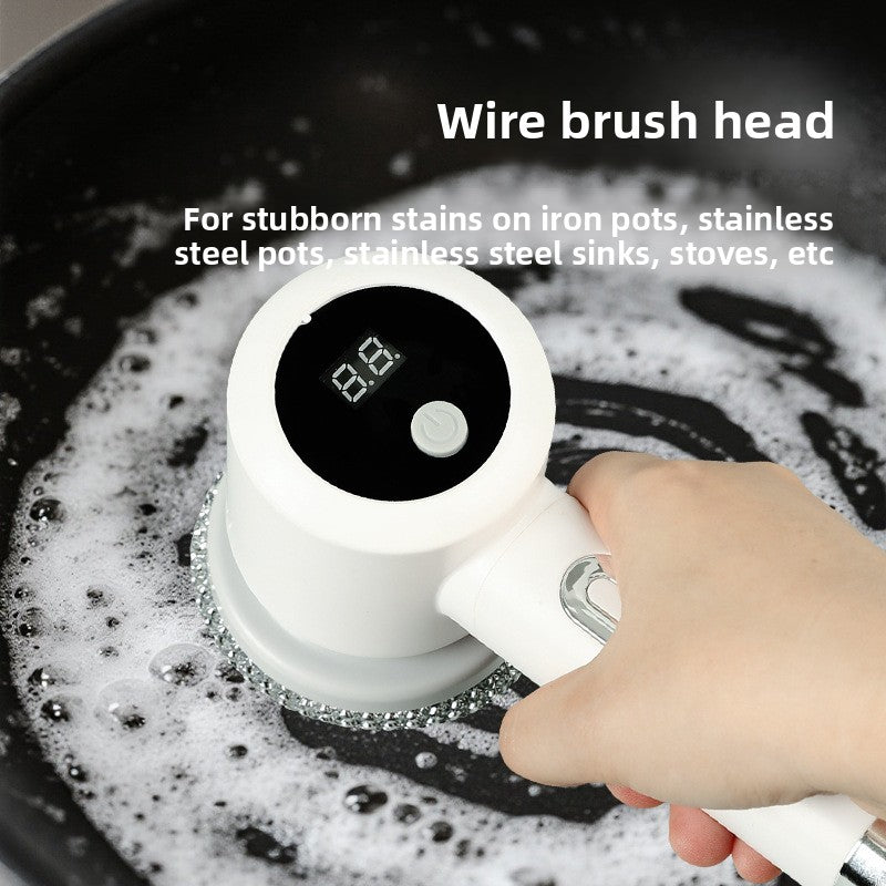 Handheld Electric Cleaning Brush with Multiple Attachments