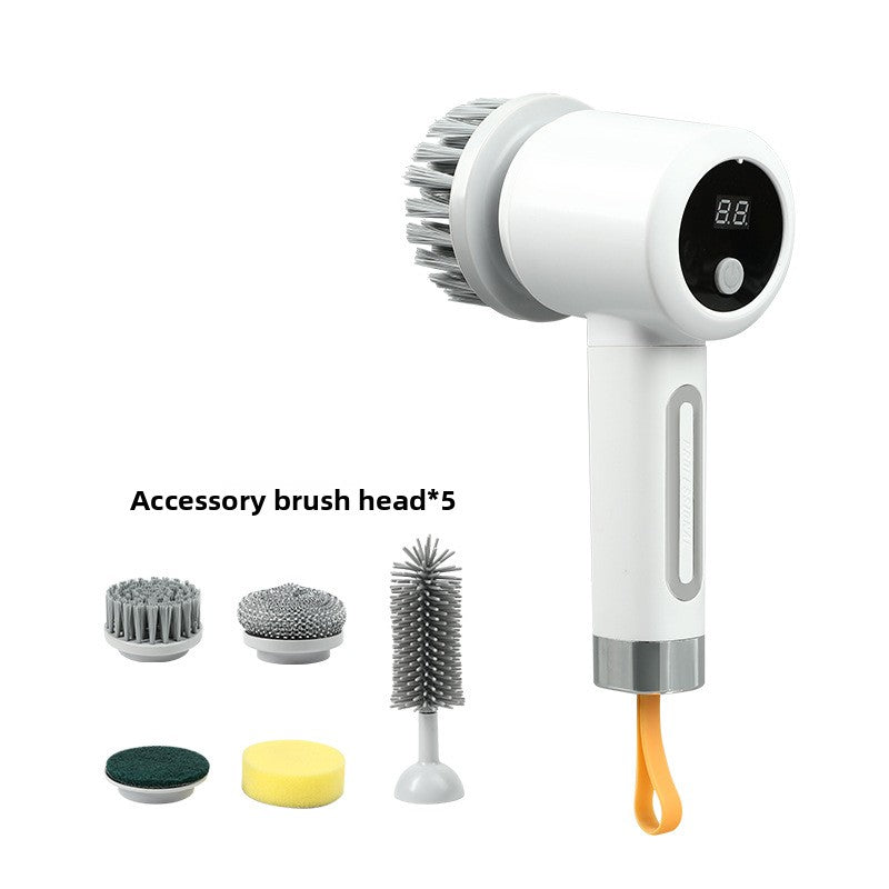 Handheld Electric Cleaning Brush with Multiple Attachments
